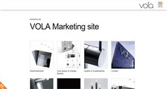 Desktop Screenshot of marketing.vola.com