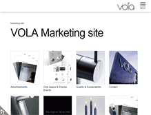 Tablet Screenshot of marketing.vola.com